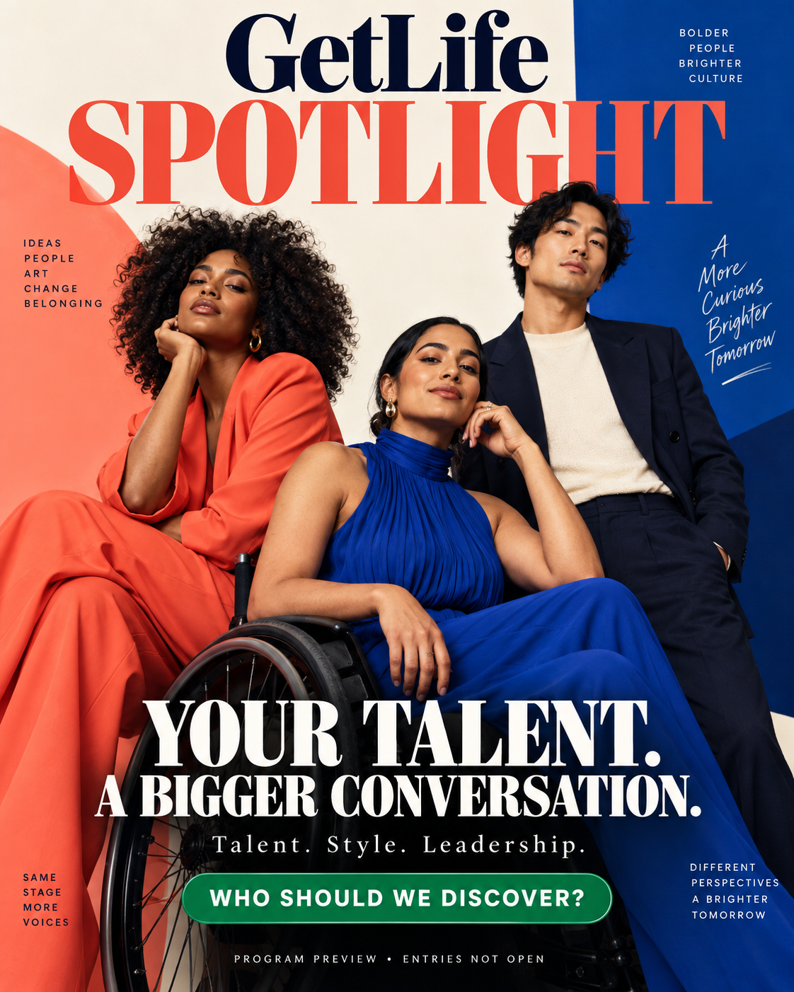 GetLife Spotlight editorial cover concept